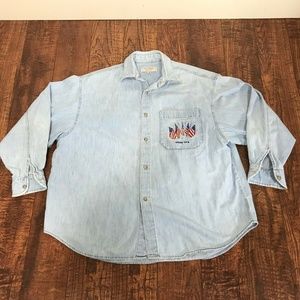 VTG Guess 2 Georges Marciano Denim Button Down